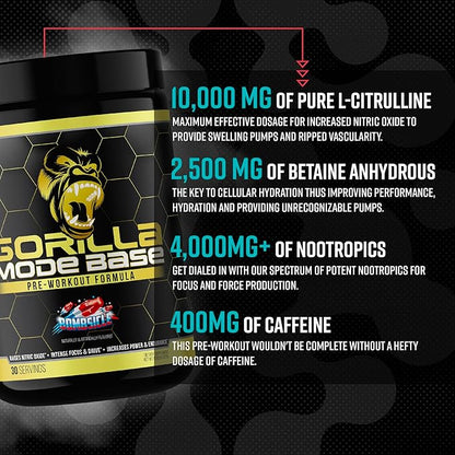 Gorilla Mind Base Pre Workout - Bombsicle